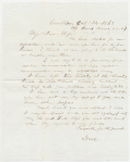 OCTOBER 1863 UNION SOLDIER LETTER—BREVET BRIGADIER  GENERAL  ISAAC DYER, 15TH MAINE INFANTRY