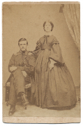 SEATED VIEW OF A RHODE ISLAND OFFICER & LADY
