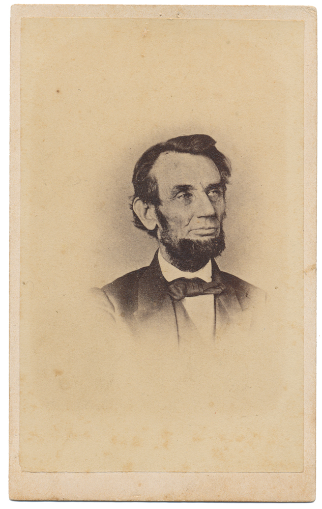 RARE CDV WENDEROTH & TAYLOR 1864 PHOTOGRAPH OF PRESIDENT LINCOLN