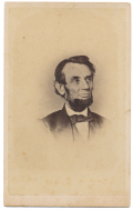 RARE CDV WENDEROTH & TAYLOR 1864 PHOTOGRAPH OF PRESIDENT LINCOLN