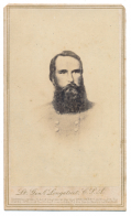 LITHOGRAPH CDV OF C.S. GENERAL JAMES LONGSTREET