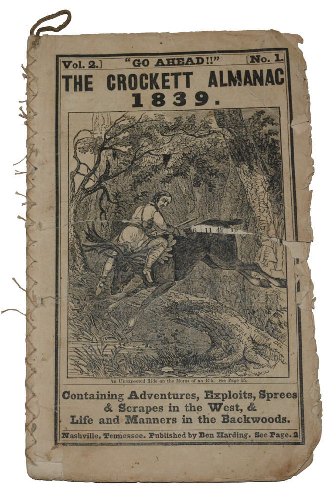 “THE CROCKETT ALMANAC / 1839”