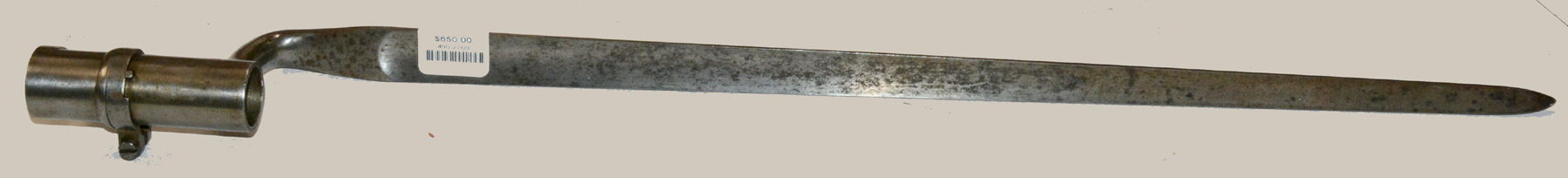 RARE SOCKET BAYONET FOR THE MODEL 1860 SPENCER RIFLE 