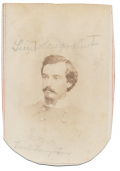 CDV OF LIEUTENANT A.P. SANGRAIN, 27TH ARKANSAS INFANTRY