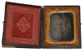 VERY NICE SIXTH-PLATE TINTYPE OF A YOUNG AMERICAN WOMAN OF AFRICAN DESCENT 