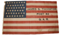 PRINTED 45 STAR US FLAG FOR THE JAMES S. THORNTON POST #83 OF THE GAR