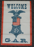 G.A.R. WELCOME BANNER WITH REVERSED CIPHER