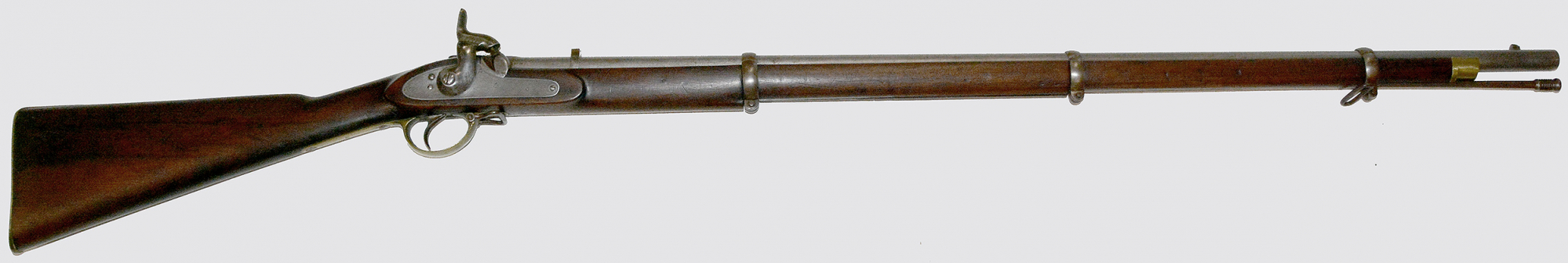 CONFEDERATE CAPTURED AND COLLECTED BELGIAN ENFIELD BY DRISSEN & CO. WITH C.S. “Q” FINAL-INSPECTOR STAMP