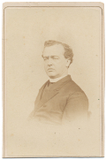 CDV OF FATHER F.E. BOYLE, CHAPLAIN TO CAPTAIN HENRY WIRZ AT EXECUTION