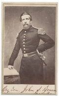 INK ID CDV OF CONFEDERATE GENERAL JOHN S. BOWEN – WOUNDED AND TWICE CAPTURED