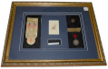FRAMED PERSONALIZED OVERCOAT BUTTON IDENTIFIED TO MAJOR GENERAL PHILIP KEARNY WITH RELATED ITEMS