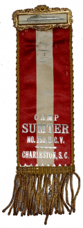 UCV CAMP SUMTER REVERSIBLE CAMP AND MOURNING RIBBON