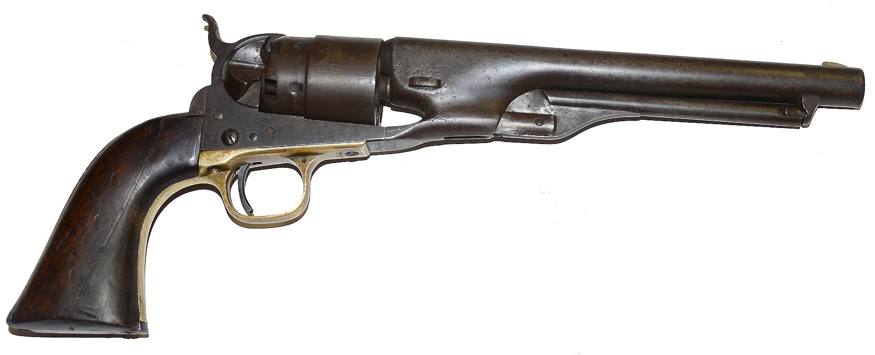 EARLY, PARTIALLY ID’D CIVIL WAR FOUR-SCREW COLT MODEL 1860 ARMY REVOLVER