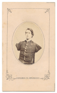 CDV OF DOUBLE AMPUTEE ALFRED STRATTON, 147TH NY INFANTRY