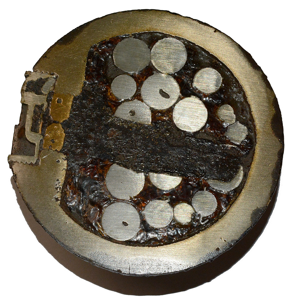 SECTIONED 12-POUNDER SPHERICAL CASE SHOT WITH BORMAN FUSE — Horse Soldier