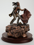 MIXED MEDIA SCULPTURE ENTITLED “WARNING” BY ARTIST C. A. PARDELL