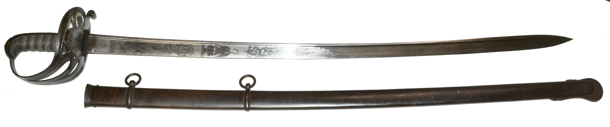 BRITISH MADE MODEL 1821 MEXICAN FOOT OFFICER’S SWORD