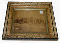 FRAMED GROUP ALBUMEN WITH BASEBALL THEME