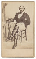 WAR-TIME LITHOGRAPHED IMAGE OF JOHN HUNT MORGAN