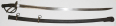 CLASSIC CONFEDERATE HAIMAN CAVALRY SABER AND SCABBARD