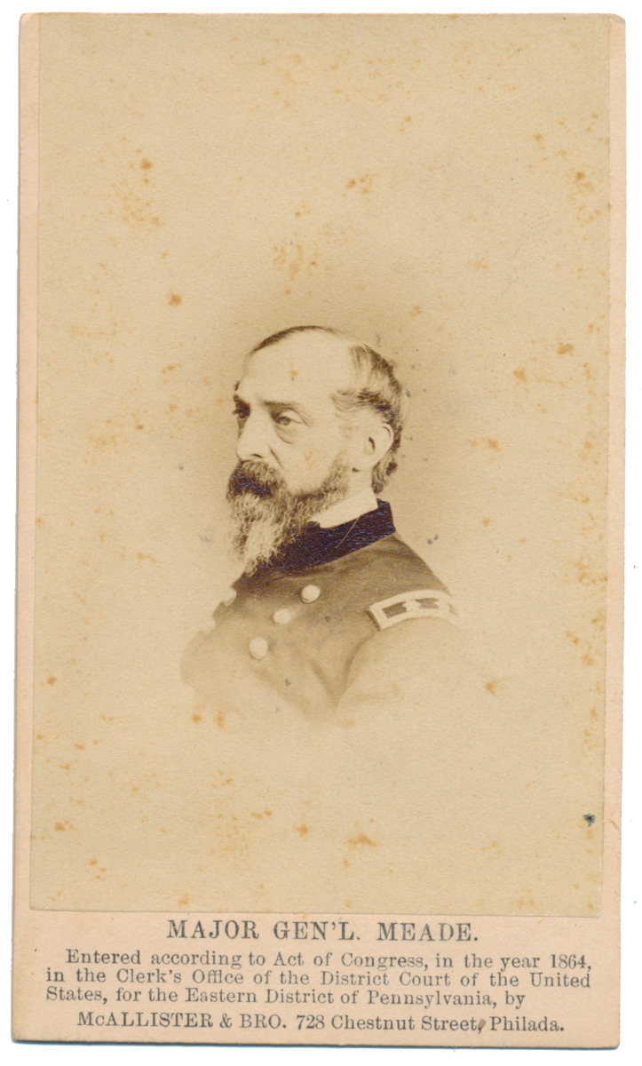 CDV MAJOR GENERAL GEORGE GORDON MEADE 