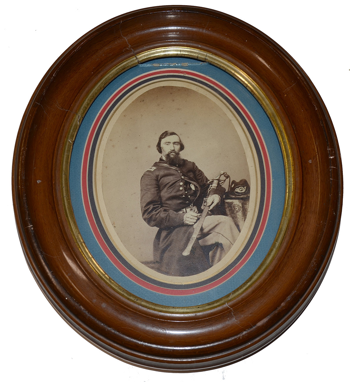OVAL ALBUMEN OF UNIDENTIFIED 88TH PENNSYLVANIA OFFICER