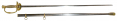 SILVER-GRIPPED IMPORT U.S. MODEL 1860 STAFF SWORD BY E. LYON, PARIS, WITH KLINGENTHAL BLADE