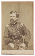 SEATED VIEW OF MAJOR GENERAL THOMAS L. CRITTENDEN BY LOUISVILLE PHOTOGRAPHER