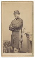 THREE-QUARTER STANDING VIEW OF UNIDENTIFIED UNION CAPTAIN BY MARYLAND PHOTOGRAPHER