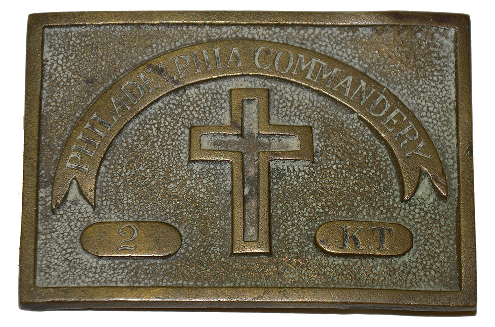 POST-CIVIL WAR MASONIC PLATE RECOVERED AT SPOTSYLVANIA – GAVIN COLLECTION