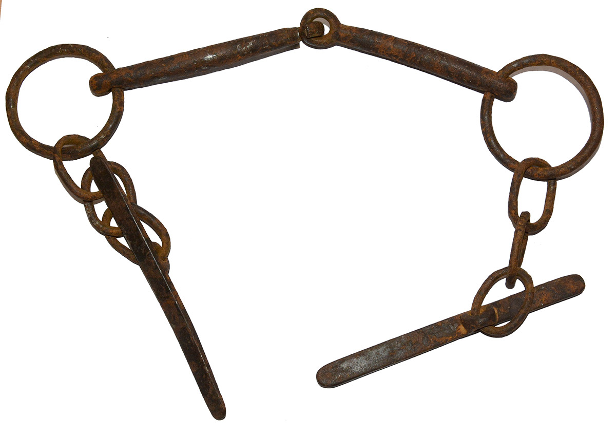 IRON WATERING BIT FROM McPHERSON'S BARN, GETTYSBURG - JOHN GEISELMAN COLLECTION