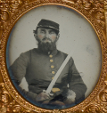 1/6 PLATE AMBROTYPE OF US SOLDIER