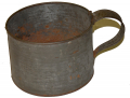 LARGE TINNED MESS IRON CUP