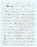 1864 UNION SOLDIER LETTER - BATTLE OF OLUSTEE, FL;  REUBEN T. WELLS, CO. “E”, 115TH NEW YORK INFANTRY