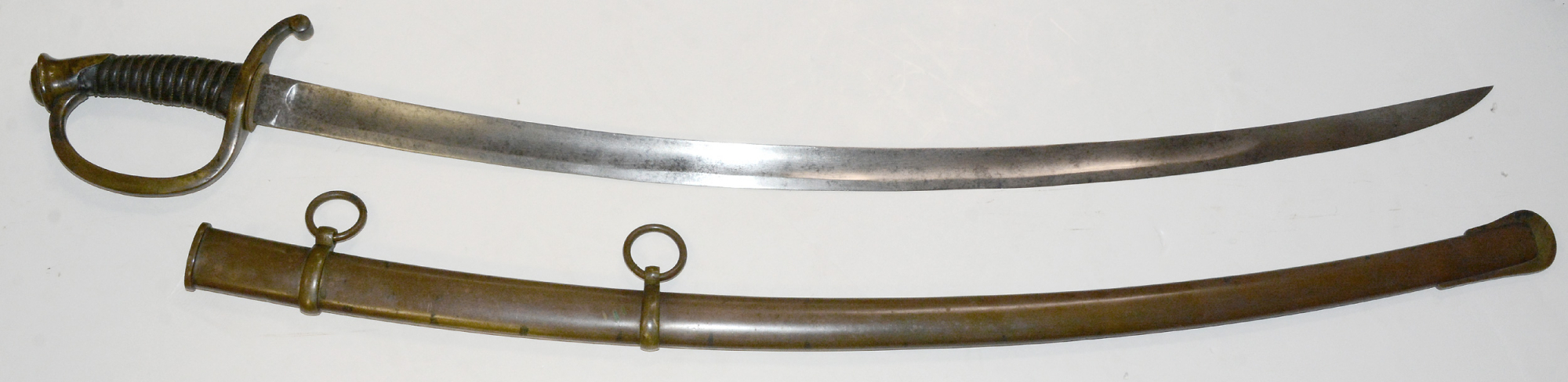 SCARCE CONFEDERATE LIGHT ARTILLERY SABER BY THOMAS, GRISWOLD AND COMPANY, NEW ORLEANS, IN VERY GOOD CONDITION
