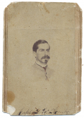 CDV OF GEORGE W. KURTZ, 5TH VIRGINIA INFANTRY -- WOUNDED AT GETTYSBURG, CAPTURED AT SPOTSYLVANIA