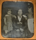 SIXTH PLATE DAGUERREOTYPE OF MOTHER & CHILDREN