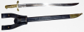 EXCELLENT CONDITION M1855 SWORD BAYONET FOR THE M1841 MISSISSIPPI RIFLE WITH ORIGINAL SCABBARD AND FROG