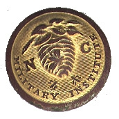 DUG RARE NORTH CAROLINA MILITARY INSTITUTE BUTTON