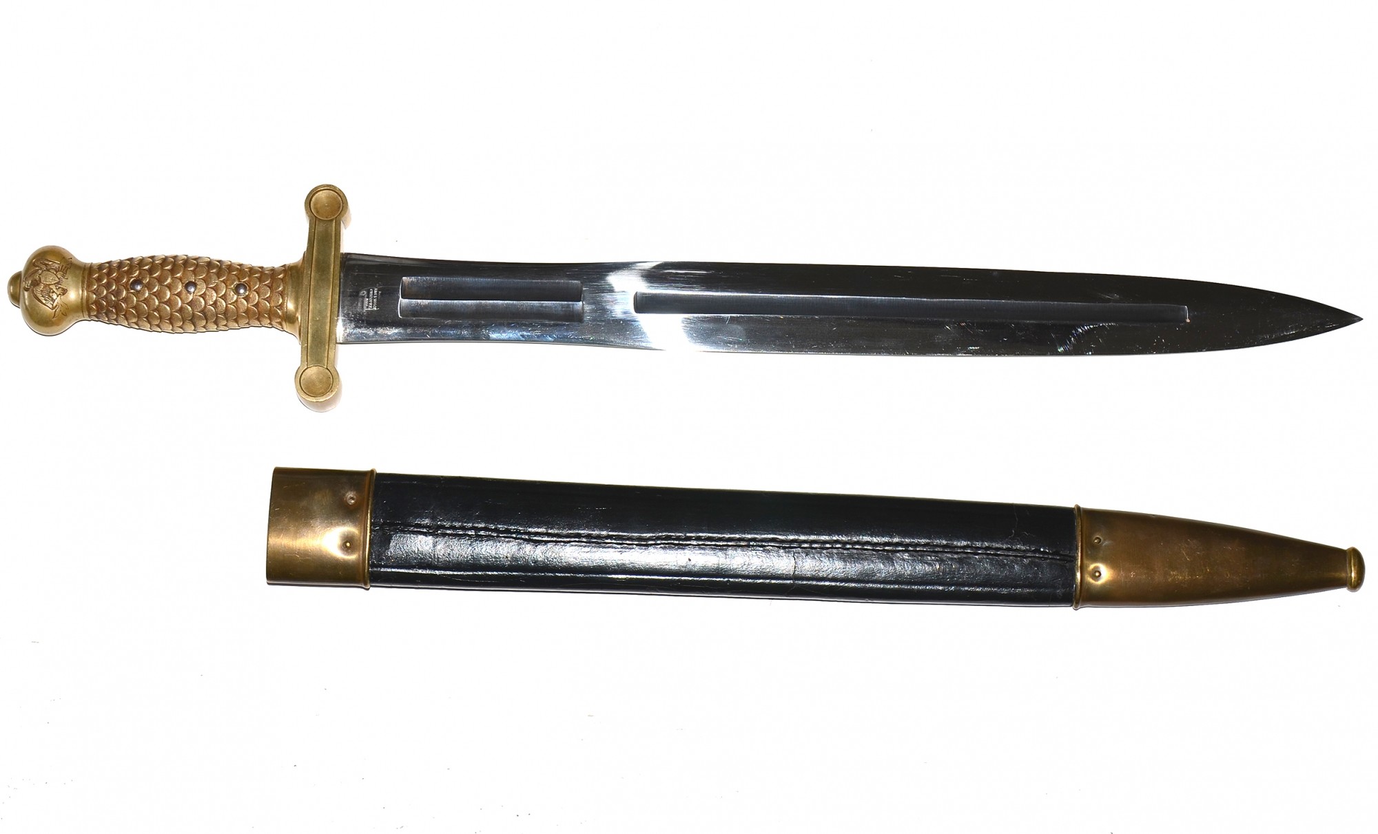 TRULY REMARKABLE CONDITION AMES MODEL 1832 FEDERAL SHORT ARTILLERY SWORD DATED 1862 (LAST YEAR OF MFG)