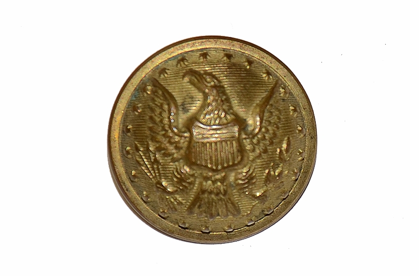 ITEM FROM A GROUPING OF PERSONAL EFFECTS IDENTIFIED TO MAJOR JAMES A. RANEY, 36TH NEW YORK INFANTRY - CIVIL WAR STAFF OFFICER'S BUTTON