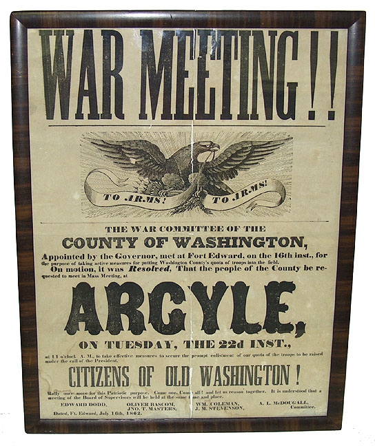 CIVIL WAR BROADSIDE 