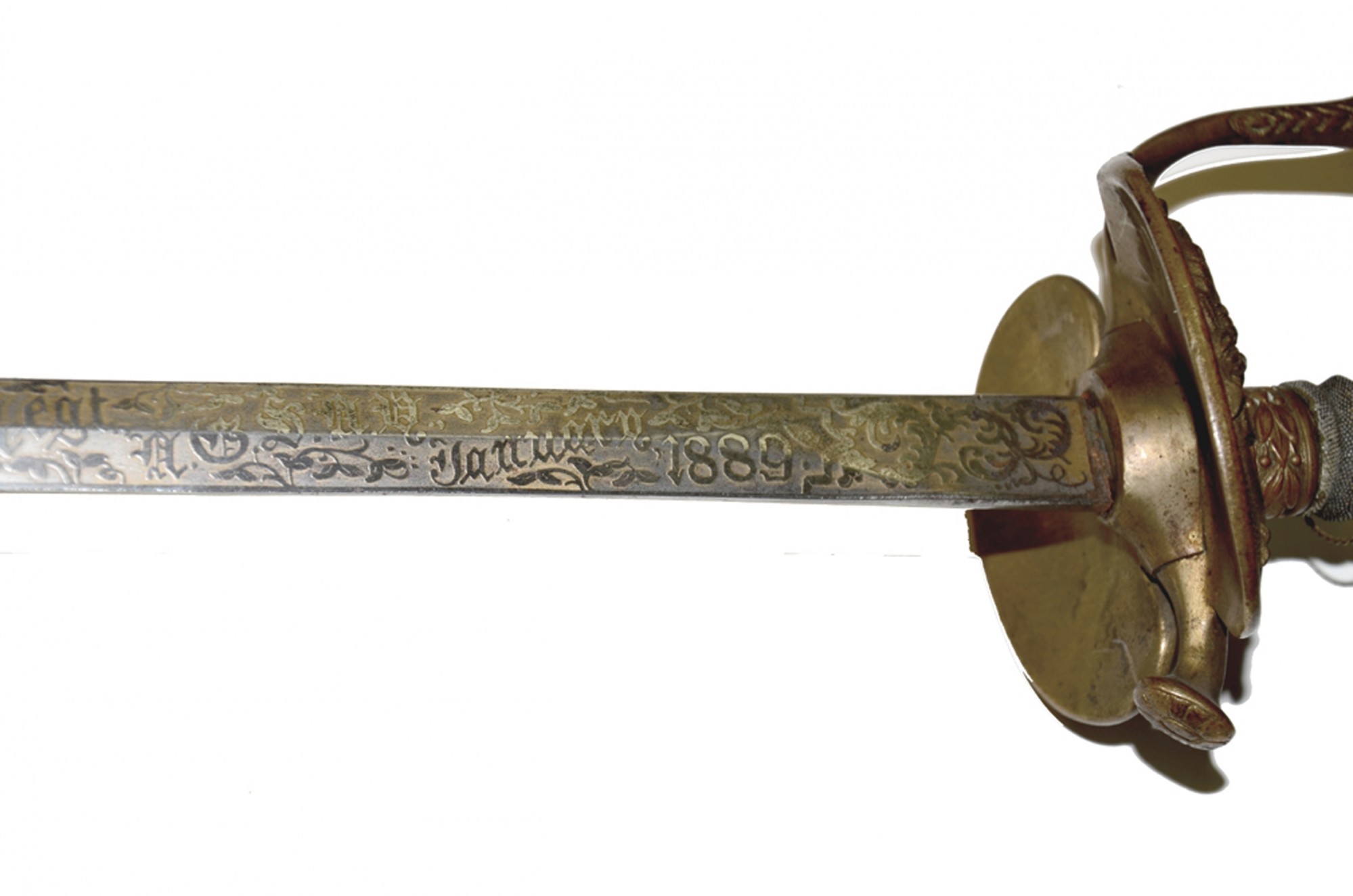 IDENTIFIED M1860 STAFF OFFICER'S SWORD - LT. W. B. HOTCHKIN, 22ND