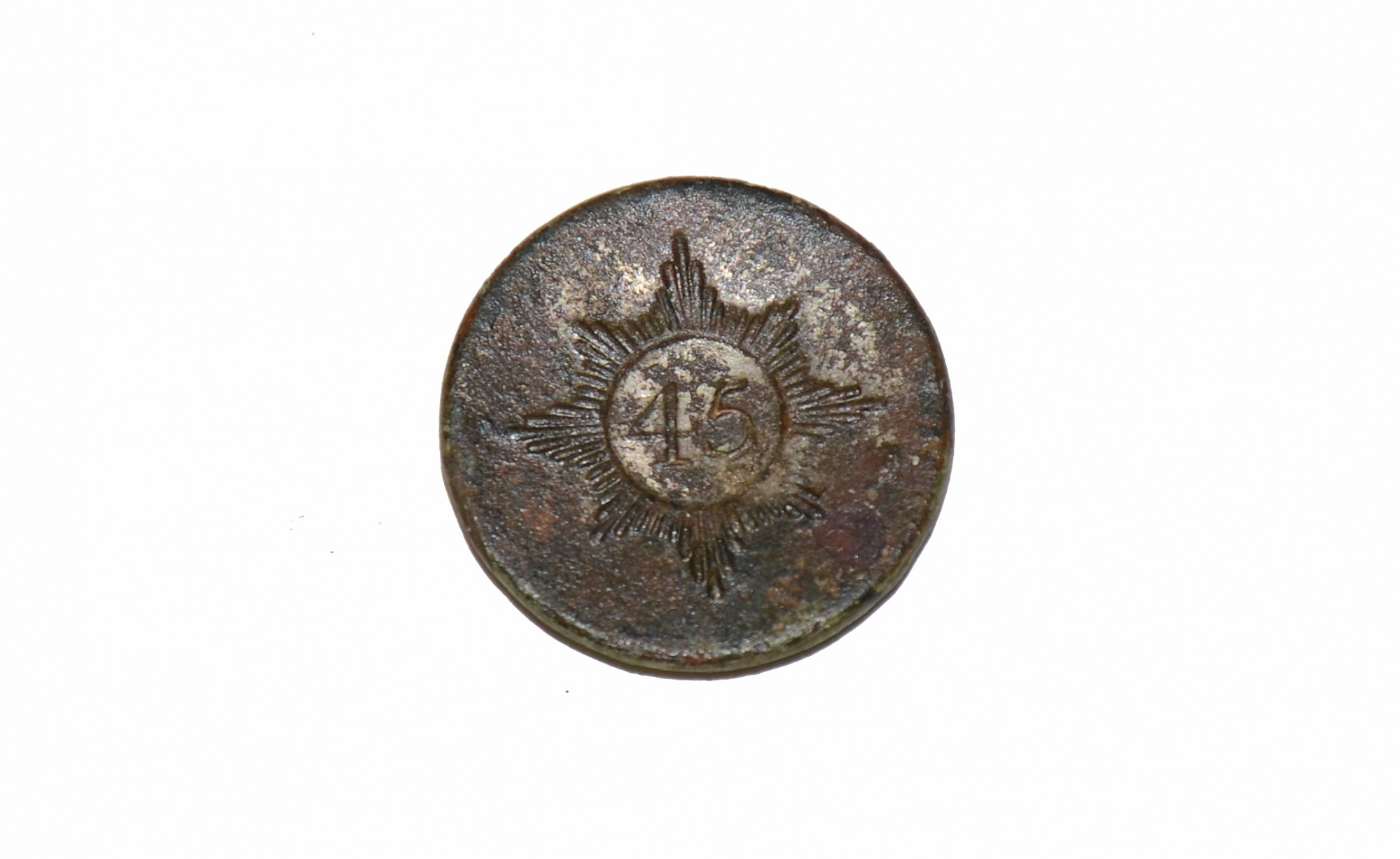 BRITISH 45TH REGIMENT OF FOOT BUTTON - REVOLUTIONARY WAR