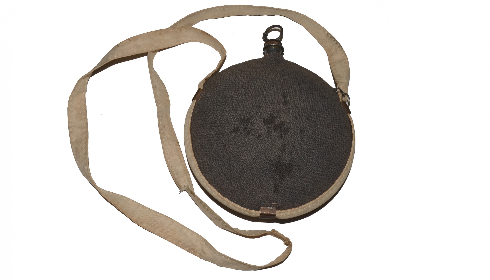 FEDERAL M1858 SMOOTHSIDE CANTEEN REISSUED FOR INDIAN WAR USE