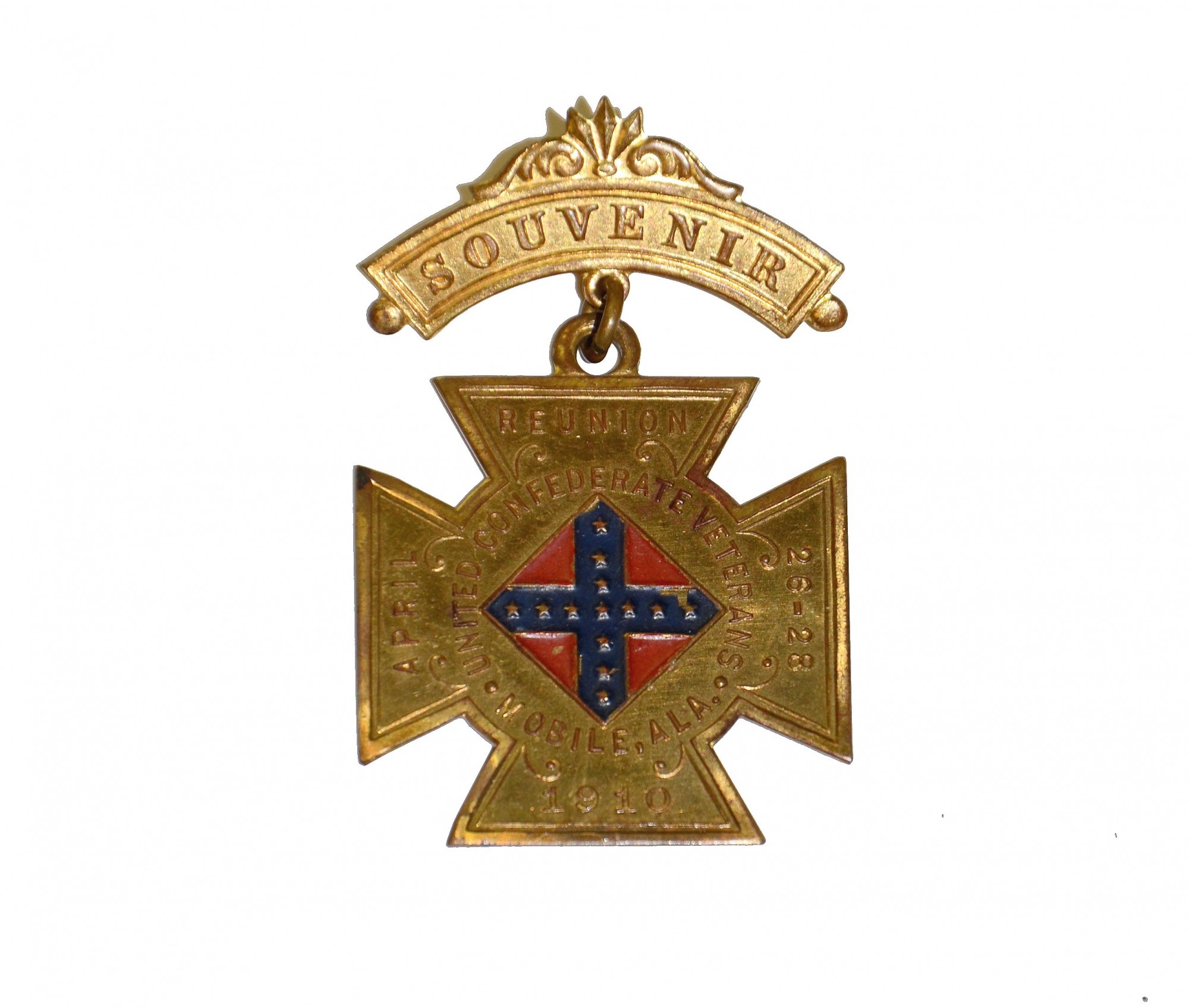 1910 UCV REUNION MEDAL - MOBILE, AL
