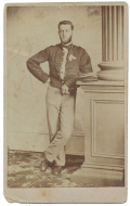 CDV OF UNIDENTIFIED CONFEDERATE SOLDIER -- RICHMOND BACKMARK