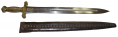 M1832 FOOT ARTILLERY SWORD WITH SCABBARD, WITH MEYERSBERG SYMBOL ON BLADE