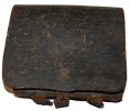 CONFEDERATE CARTRIDGE BOX FROM THE FIRST DAY’S FIELD AT GETTYSBURG, SHIELDS MUSEUM 