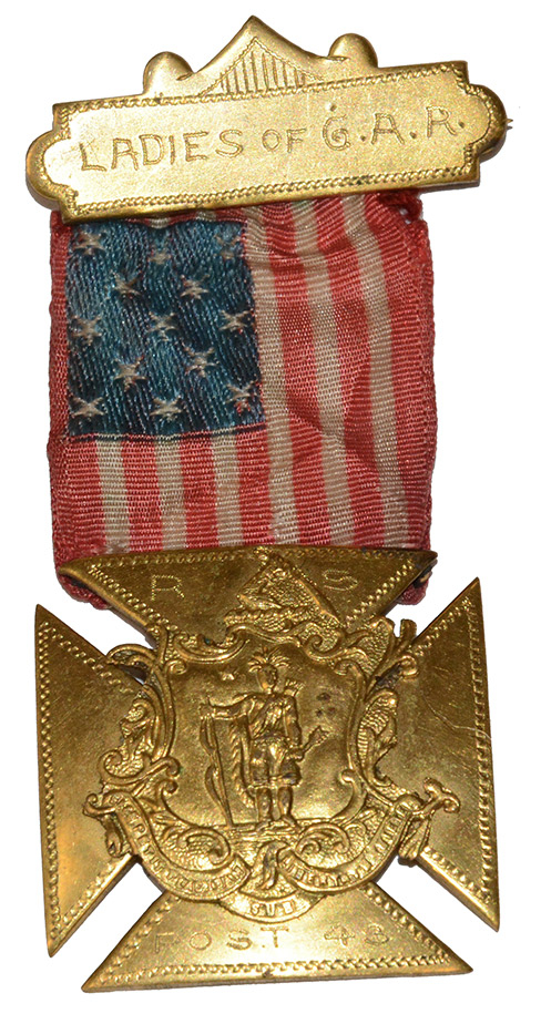 LADIES OF G.A.R. PIN – POST 43, MASSACHUSETTS